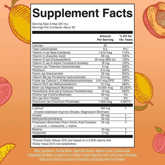 Multivitaminico - Mango Melocotón - Mary Ruth's II Glamurify